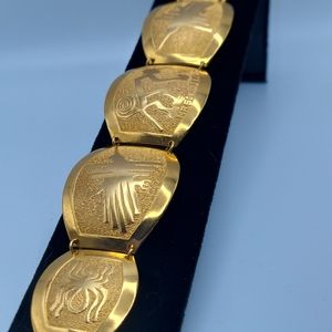 Peruvian Vtg Panel Bracelet/GC/Attractive.